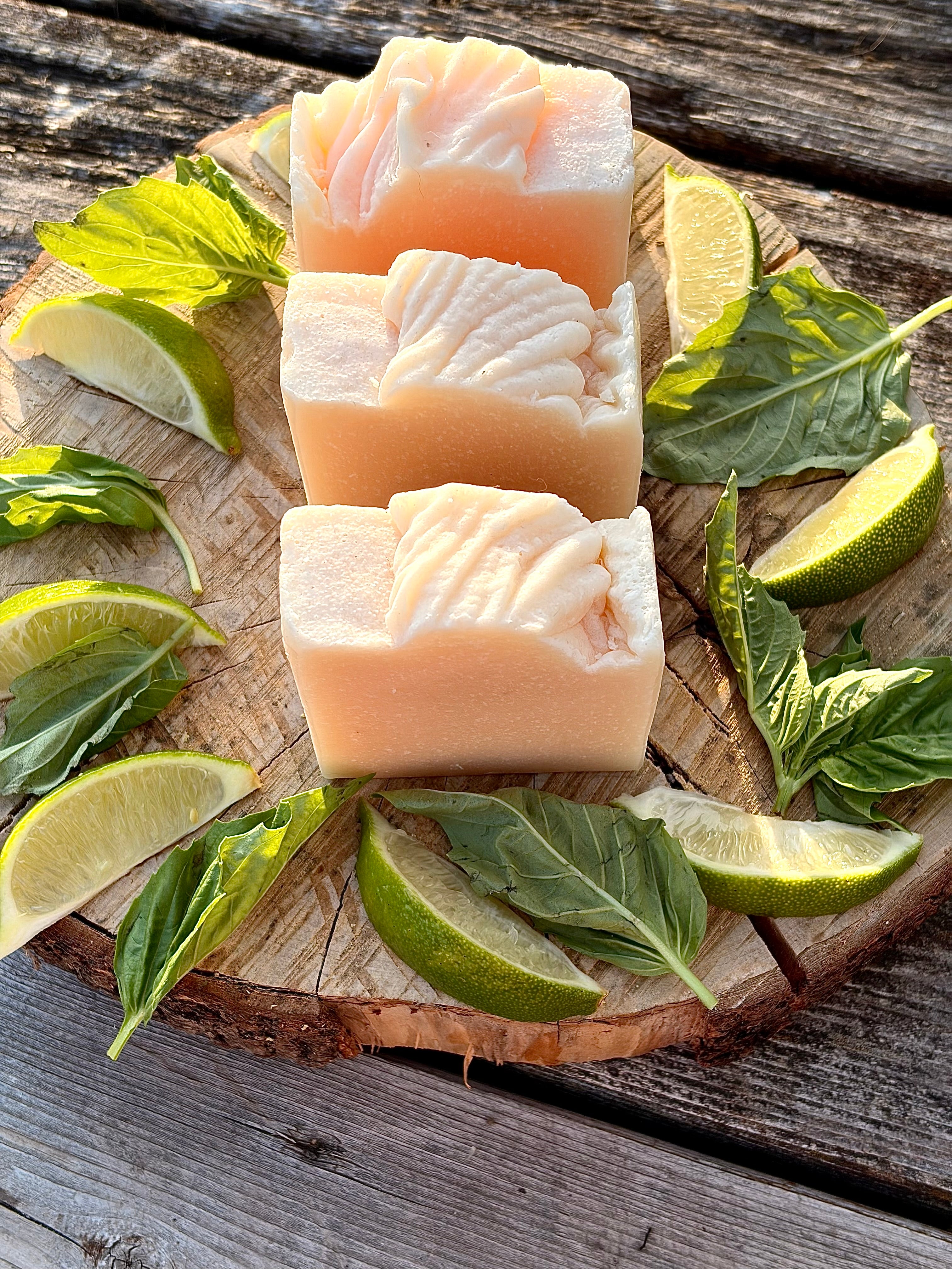 Savon artisanal - Citron vert & Basilic