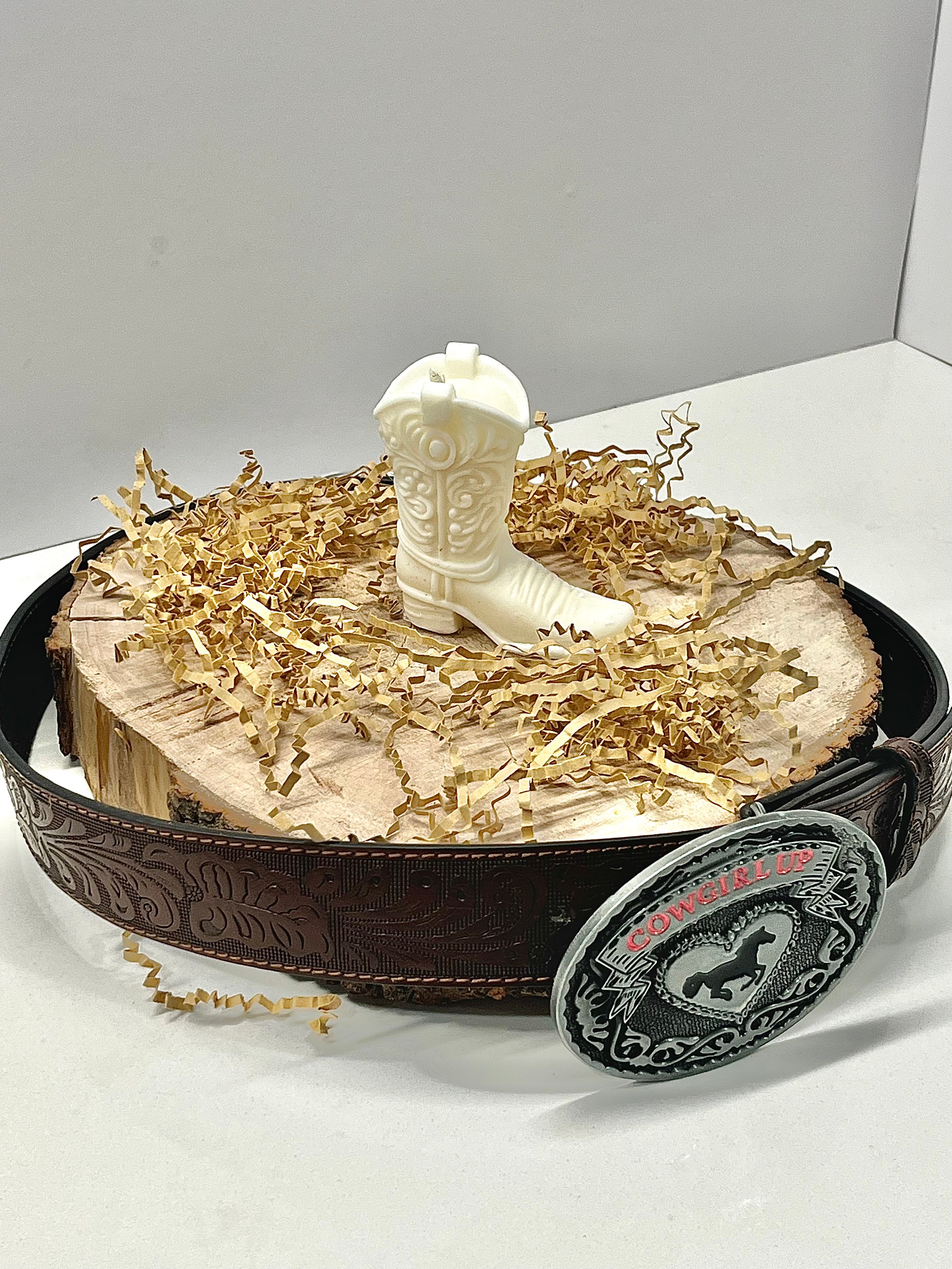 Bougie décorative - Botte de cow-boy