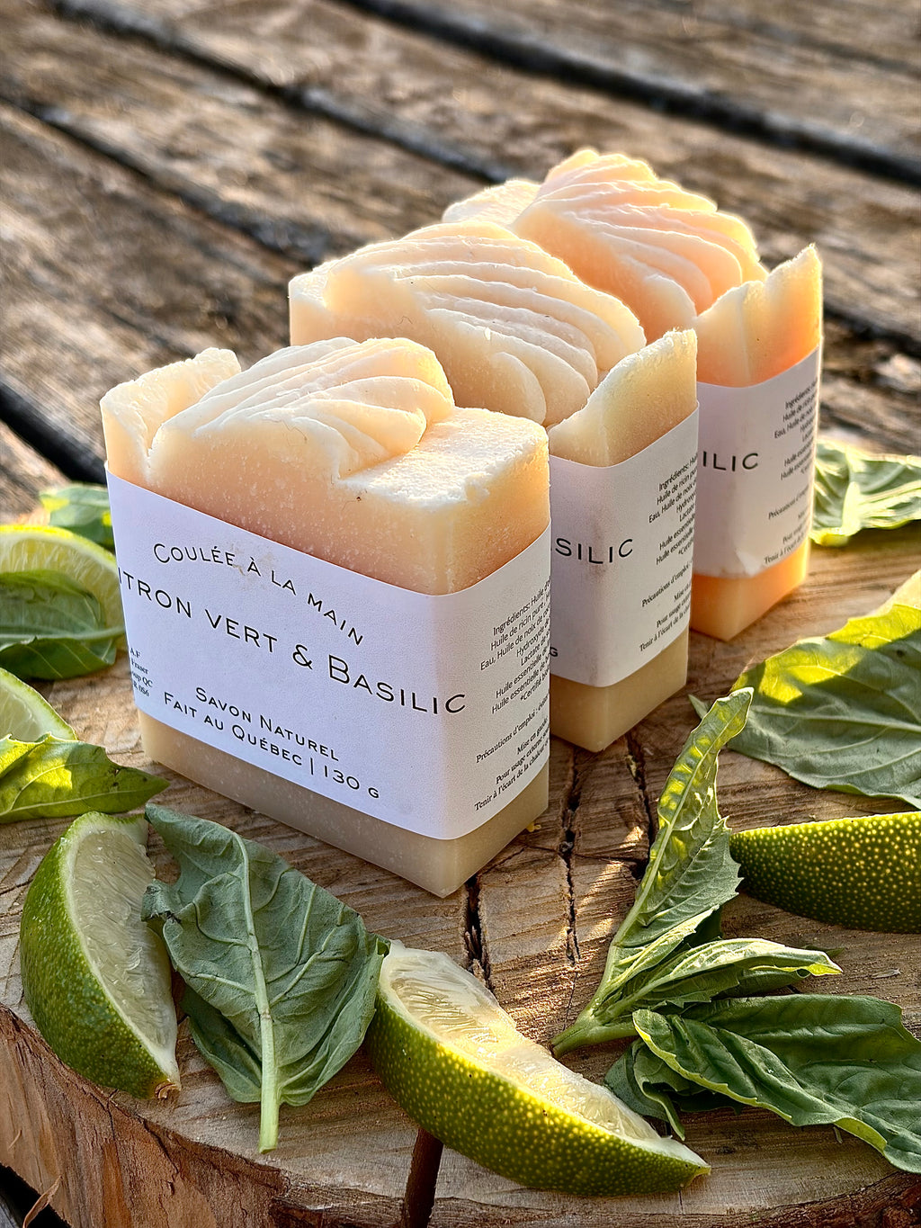 Savon artisanal - Citron vert & Basilic