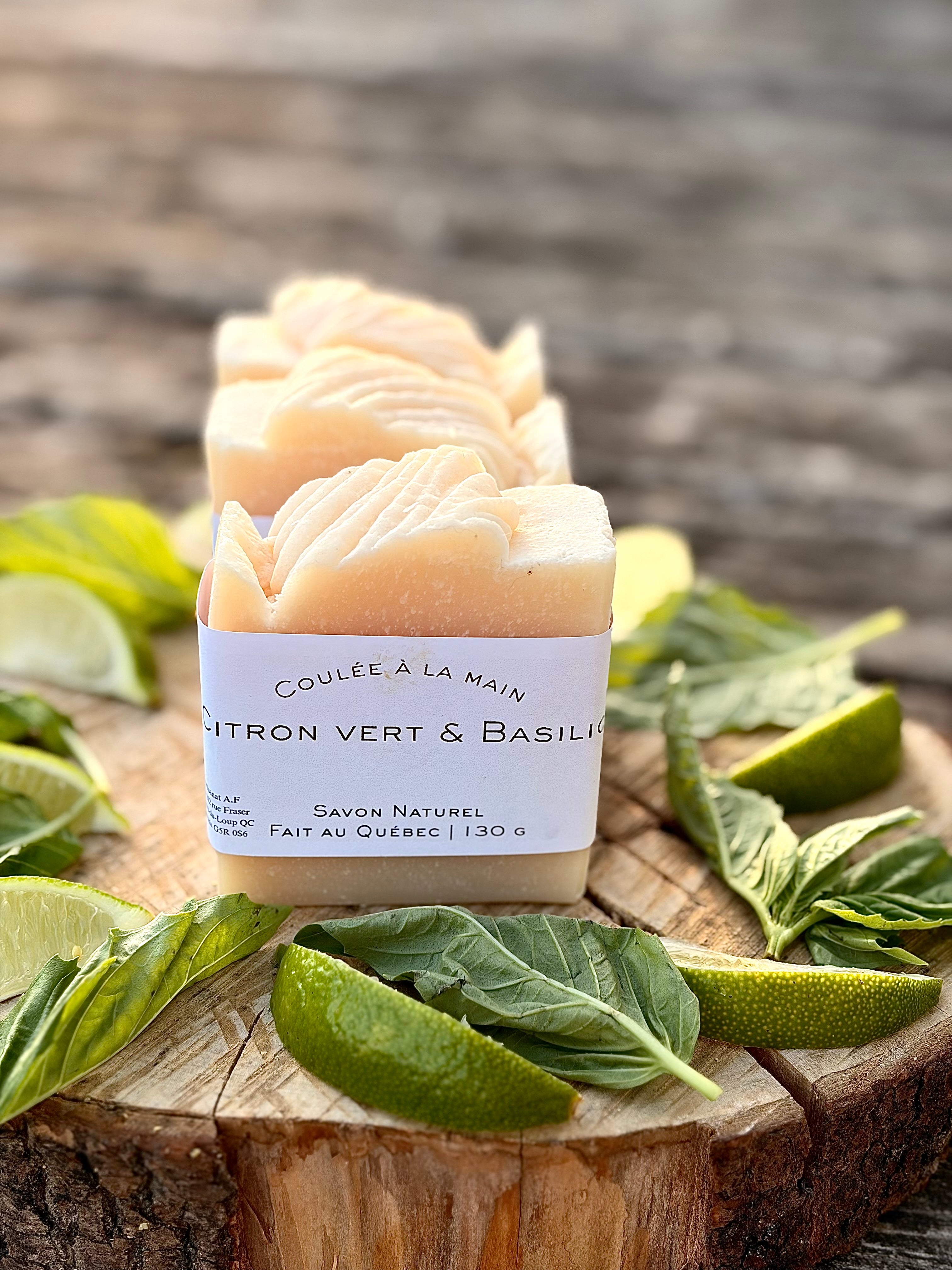 Savon artisanal - Citron vert & Basilic