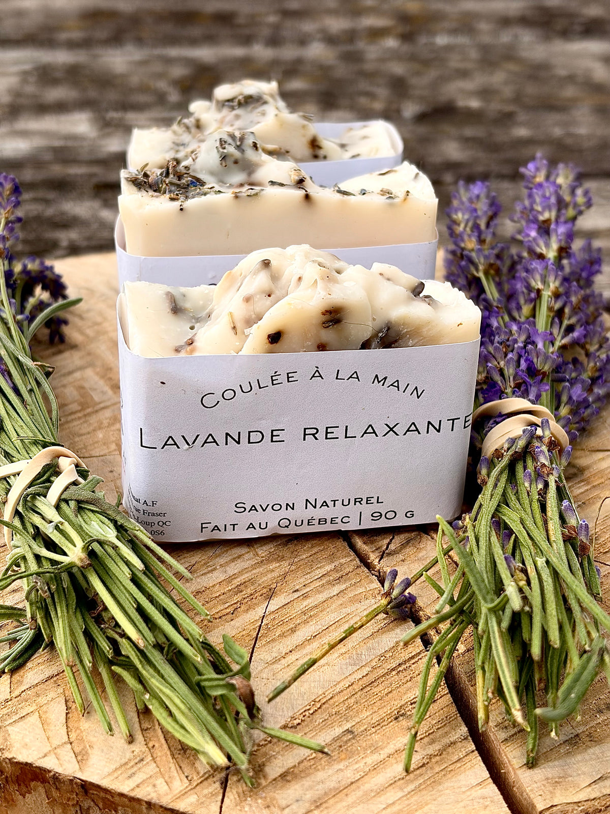 Savon artisanal à la lavande - Lavande relaxante