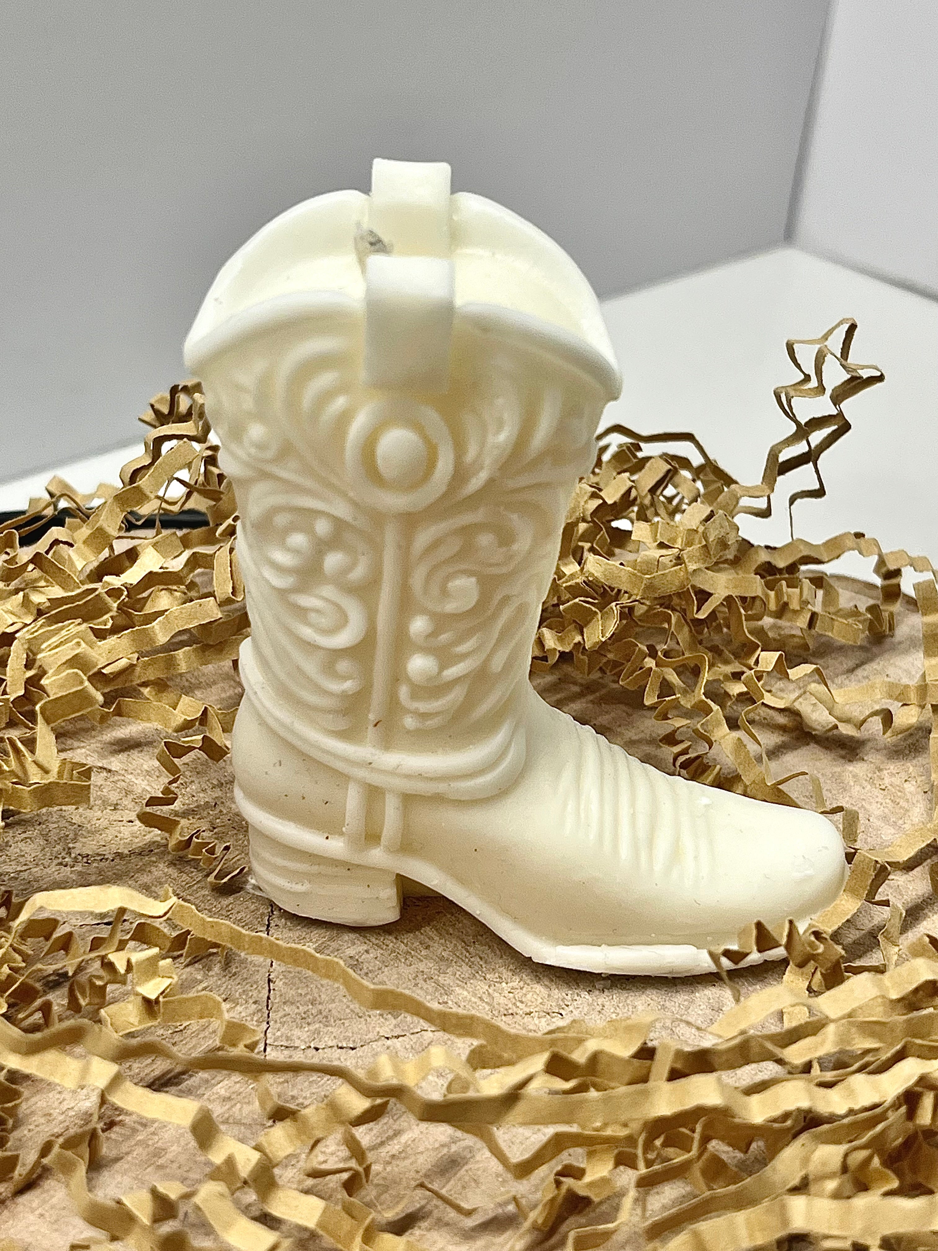 Bougie décorative - Botte de cow-boy