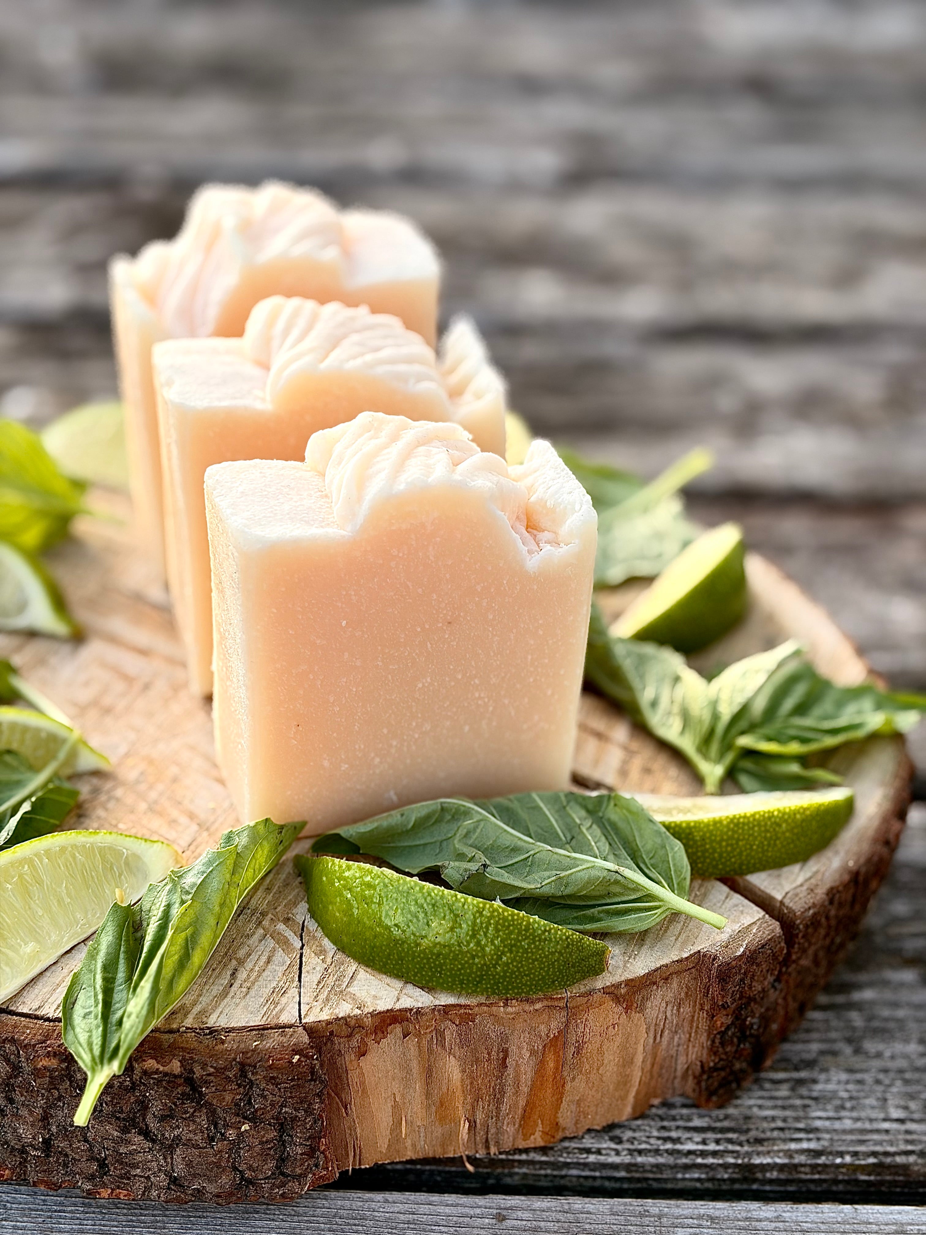 Savon artisanal - Citron vert & Basilic