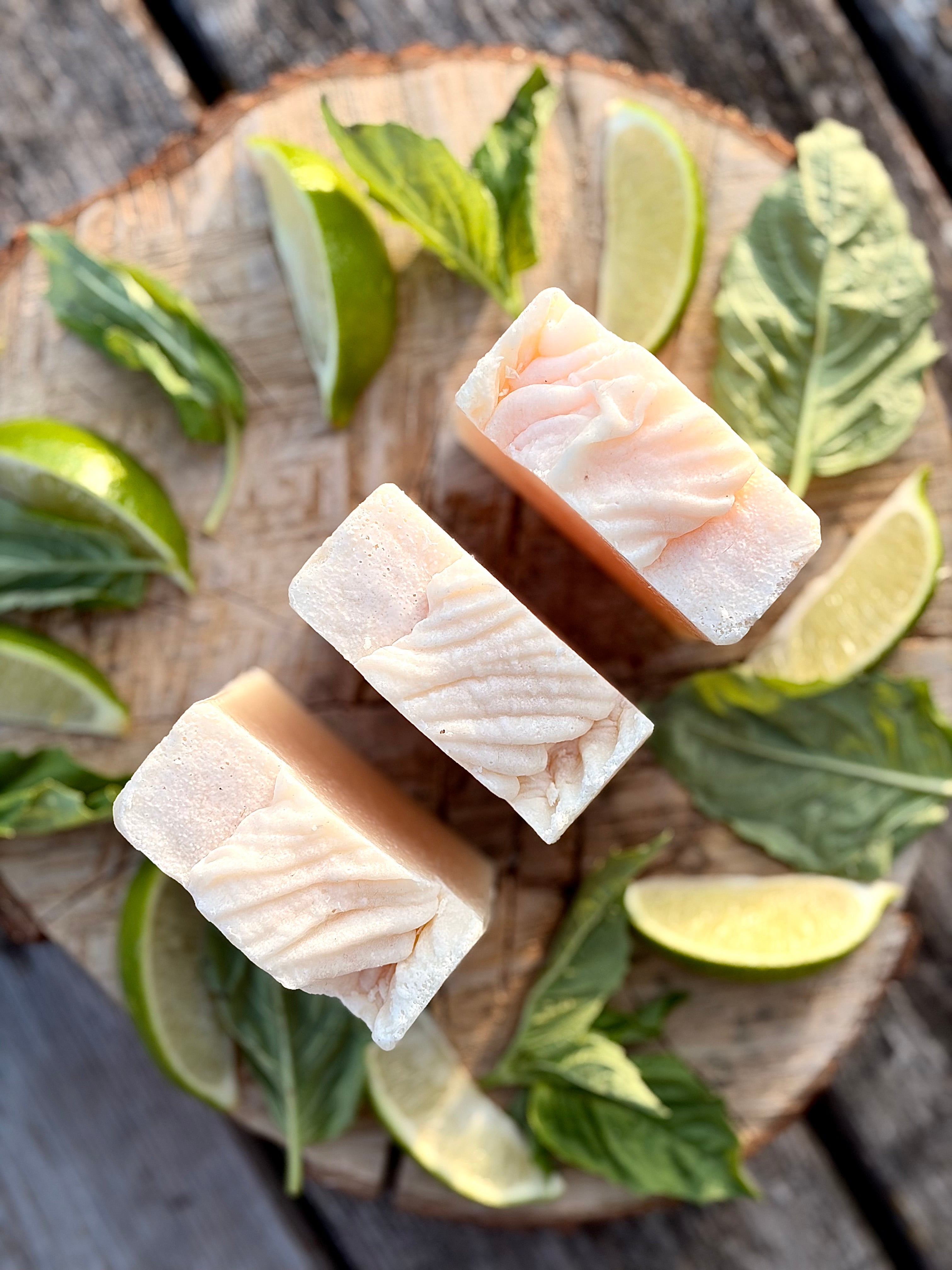 Savon artisanal - Citron vert & Basilic