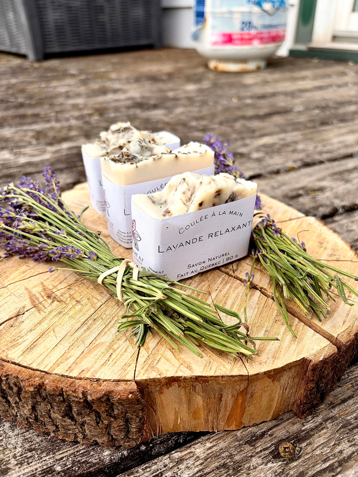 Savon artisanal à la lavande - Lavande relaxante
