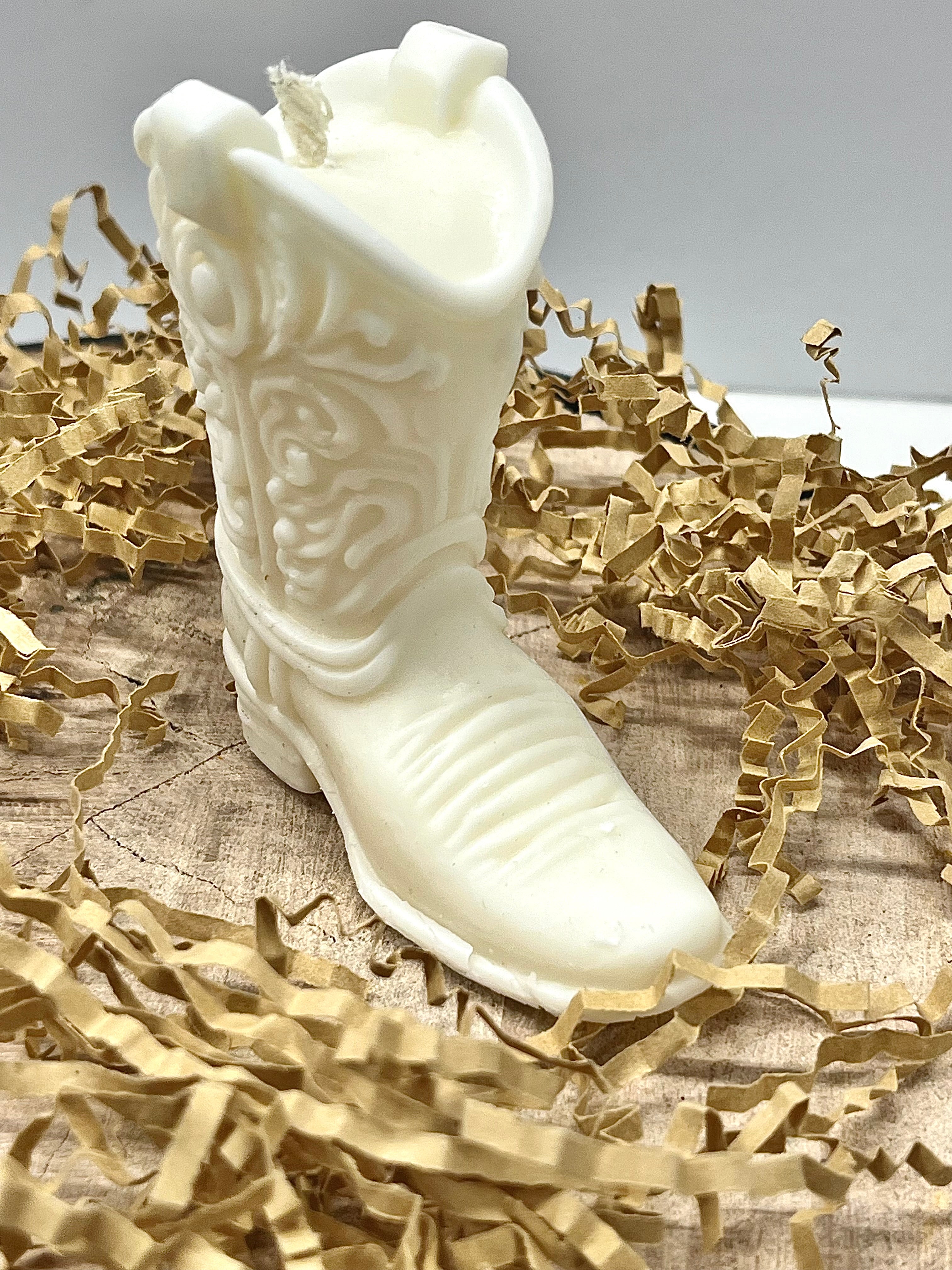 Bougie décorative - Botte de cow-boy