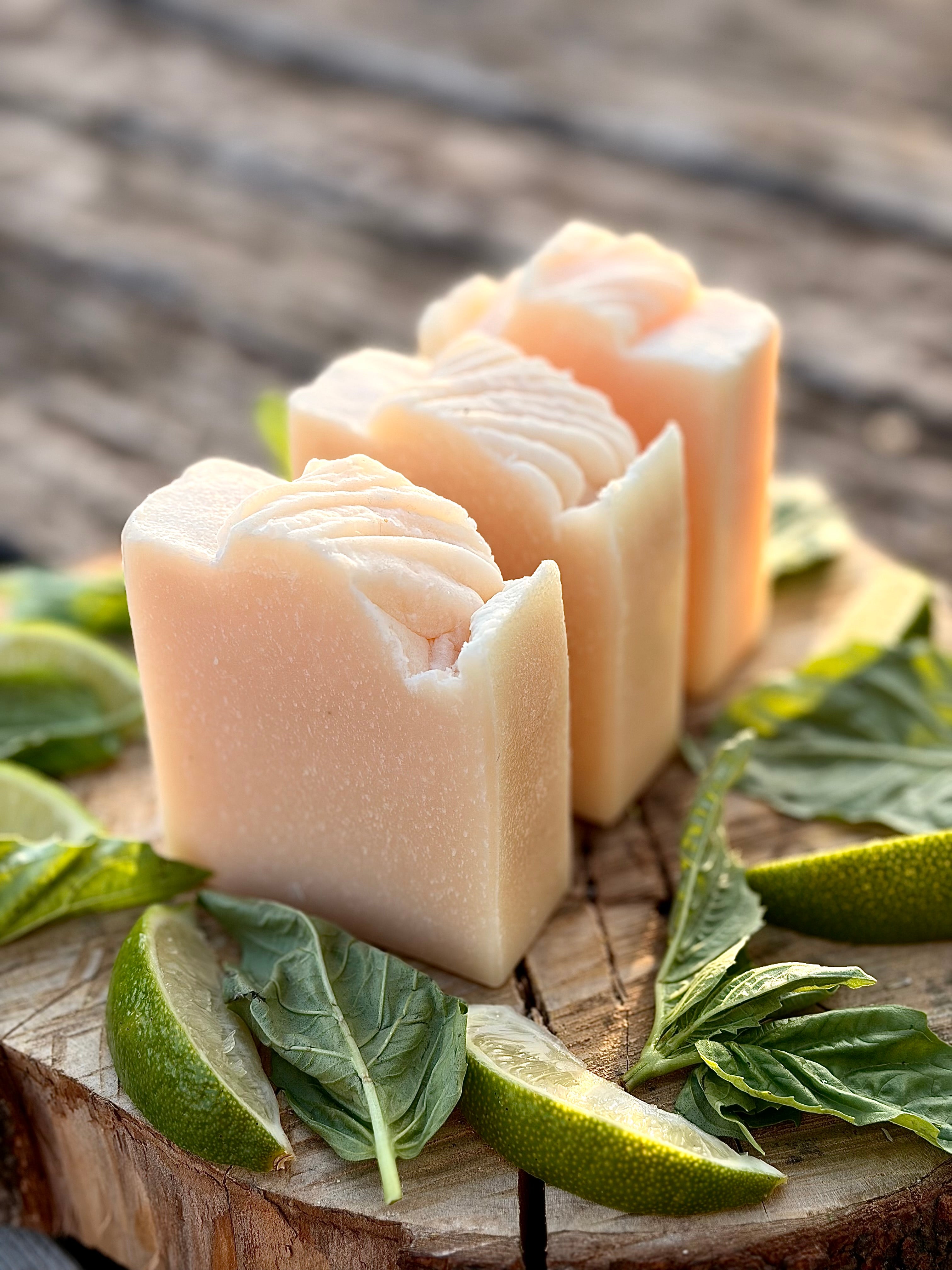 Savon artisanal - Citron vert & Basilic