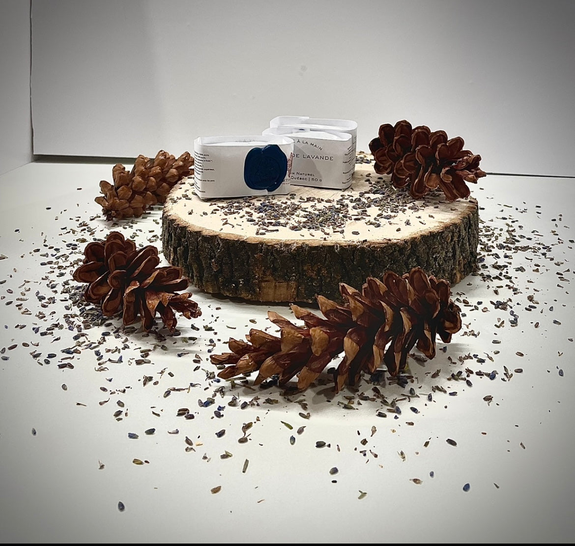 Savon artisanal à la lavande - Champ de lavande (Échantillon)